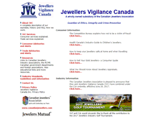 Tablet Screenshot of jewellersvigilance.ca